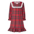 thumbnail image 6 of Svuitmsl Christmas Family Pajamas Matching Set Long Sleeve Top with Pants Plaid Sleepwear Loungewear, 6 of 6