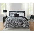 thumbnail image 2 of CURATED COLLECTION 12-Piece Bed in a Bag Black & White Floral, King, 2 of 13