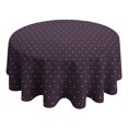 thumbnail image 4 of Fashionable Round Tablecloth 60x60in(153x153cm) – Waterproof Polyester Table Cover with Full Print Design, Wrinkle Resistant & Washable for Kitchen Dining Party Decor, 4 of 6