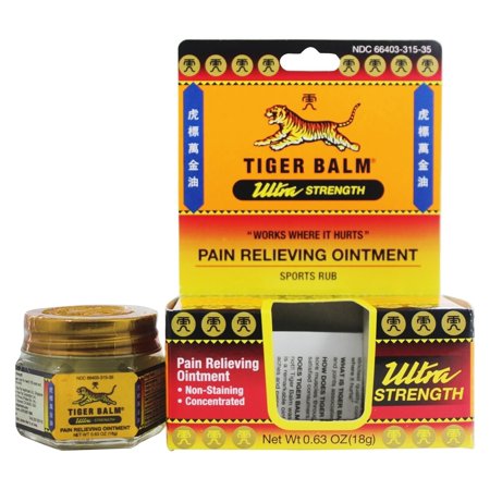 Tiger Balm Ultra Strength Pain Relieving Ointment, 0.63 Ounce | Walmart