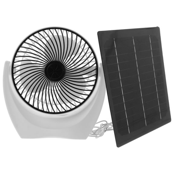 BESTYASH Square Mini Desk Fan Solar Powered Portable Small Fan for Home Office Outdoor Use 1 Set