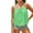 Mint Green, variant on CheerKidz Women's Summer Pleated Striped Camisole Boho Sleeveless Tank Tops,Beach Vacation Clothes,Casual Loose Fits Shirts(Army Green,XL)
