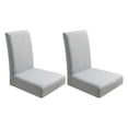 thumbnail image 1 of Matsuzay La cubierta suave y cómoda de la silla de cocina del poliéster 2pcs agrega estilo y comodidad al hogar Decoración del hogar, 1 of 6