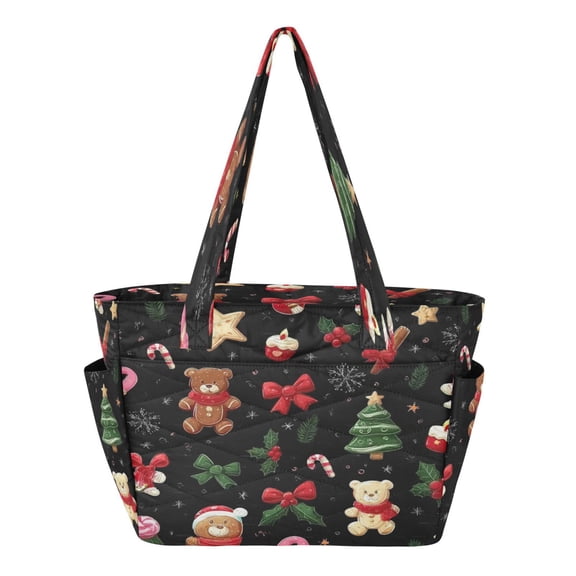 Iauyy Women's Tote Handbags,Multi-pocket Casual Shoulder Style for Work Travel Shopping,Candy Sticks