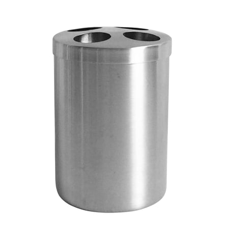 Oraceous 1pc Toothbrush Toothpaste Pedestal Rack 304 Stainless Steel Toothbrush Holder for Bathroom Silver