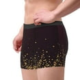 thumbnail image 2 of Picia Gold stars luxury sparkling Pattern Men’s Boxer Briefs – Soft & Breathable Underwear, Stretchy & Comfortable Fit, Supportive Pouch Design, Moisture-Wicking-Small, 2 of 5