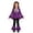 Purple, variant on REDARER Girls 2 Piece Halloween Outfit Flare Long Sleeve Peplum Top Bell Bottom Pants Trick or Treat Pumpkin Bat Witch Hat Print Party Set,5-6 Years