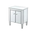 thumbnail image 2 of Elegant Decor Nightstand 2 doors 24in. W x 16in. D x 26in. H in antique silver paint, 2 of 5