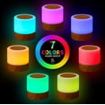 thumbnail image 4 of Luz de noche multicolor con control táctil recargable, brillo ajustable y control remoto., 4 of 5