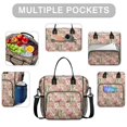 thumbnail image 2 of Pioneer Flower Floral Print Pattern Womens Lunch Box for Work,Insulated Large Lunch Bag,Leakproof Adult Lunch Bag for Work,Beach,Travel,Picnic,Camping, 2 of 6