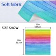 thumbnail image 7 of GZHJMY Rainbow Striped Napkins Table Decorations Napkin Set for Gift Giving, Dining, Parties 20 x 20in, 7 of 7