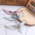 thumbnail image 5 of Antique Women Rhinestone Angel Wing Cross Necklace Crystal Jewelry Gift, 5 of 9