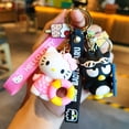 thumbnail image 2 of Llavero Kawaii Sanrio de dibujos animados, bonito Hello Kitty Cinnamoroll, llavero de coche, colgante de mochila, adornos, joyería, regalos para amigos Fivean unisex, 2 of 2