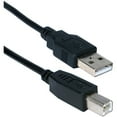 thumbnail image 2 of Qvs Usb 2.0 High-speed 480mbps Type A Male To B Male Black Cable - Usb For Printer, Scanner, Storage Drive - 3 Ft - 1 X Type A Male Usb - 1 X Type A Female Usb - Black (cc2209c-03_3), 2 of 2