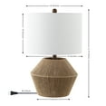 thumbnail image 4 of JONATHAN Y Alma 21.75" Coastal Rustic Iron/Rope LED Table Lamp, Brown, JYL4049A, 4 of 7