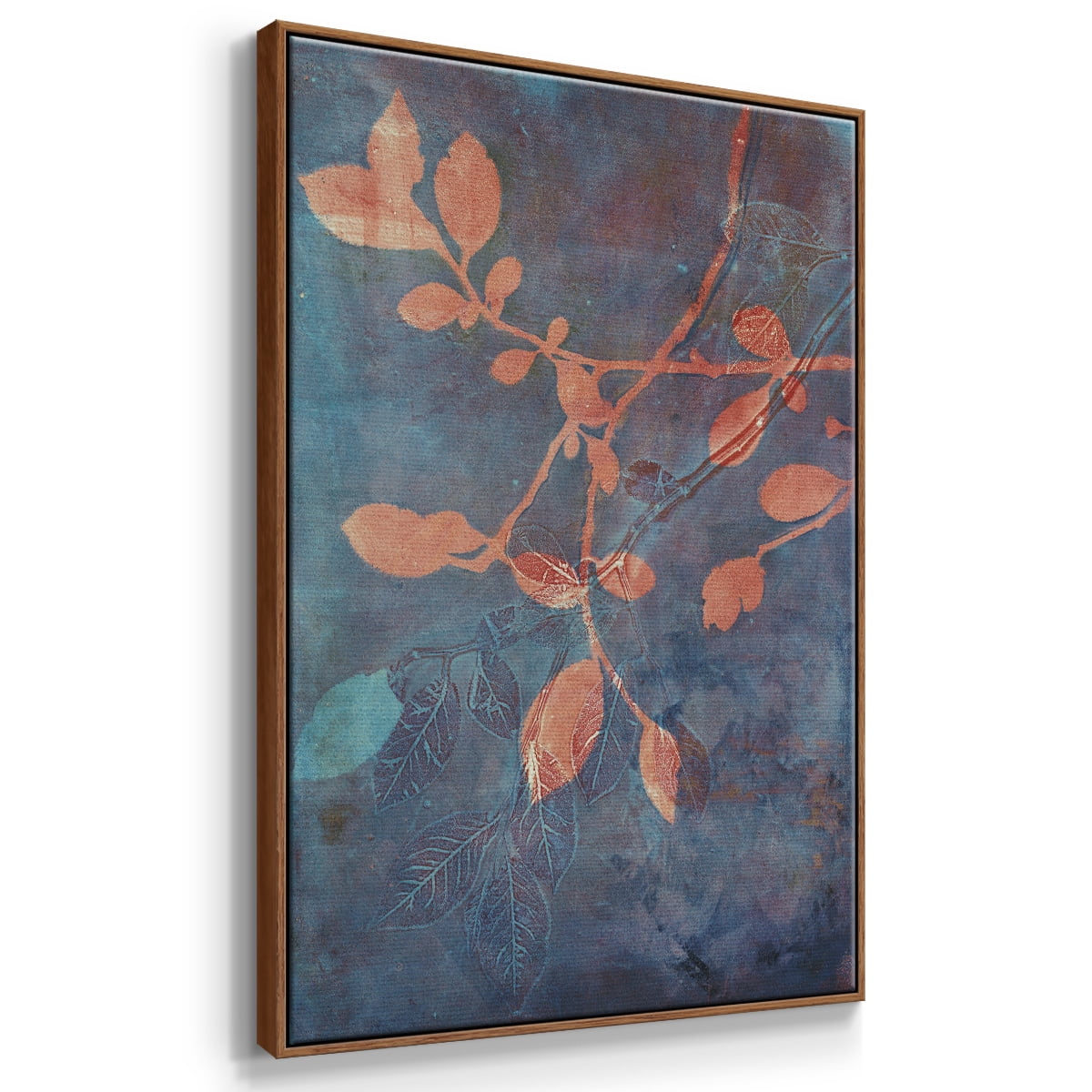 Branching Out XVIII Framed Premium Gallery Wrapped Canvas - Ready to Hang - 25 x 37 - Walnut Floating Frame