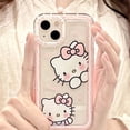 thumbnail image 3 of Nueva funda para teléfono Apple 15promax/14 con avatar de Hello Kitty, 12/11, todo incluido, XS/XR, suave, 7/8Plus, para mujer, 3 of 4