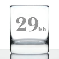 Bevvee Whiskey Rocks Glass 10.25 oz 29ish Gifts for Whiskey Enthusiasts Glassware & Drinkware