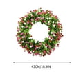 thumbnail image 3 of Spring Wreaths For Front Door, Door Wreaths for Front Door Outside All Season, Floral Wreath Artificial Green Plant Wreath Front Door Wreath Ideal for Porch,Mantel,Home Wall Decor, 3 of 4