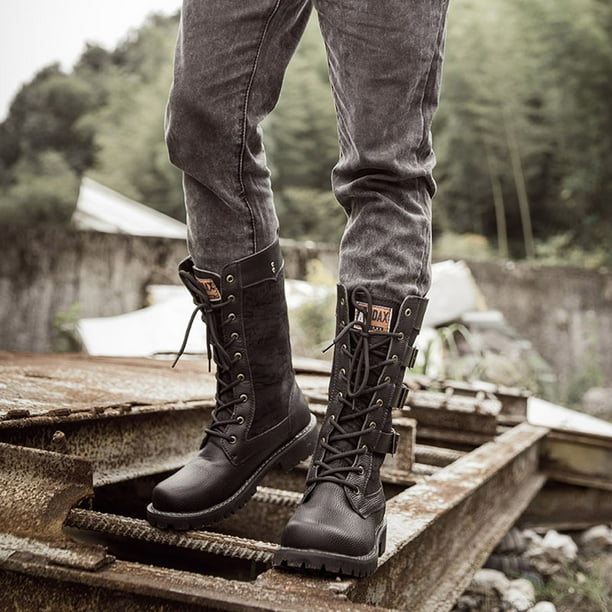 Heavy leather boots deals