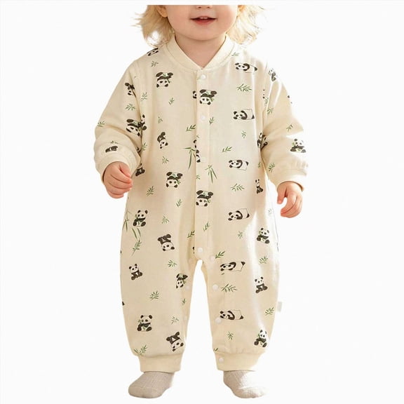 CAUYDY Baby Girls Sleepers Preemie Clothes 0 3 6 9 12 18 24 Months Newborn Long Sleeve Bodysuit Infant Girl Cute Romper Fall Winter Toddler Pajamas Sizes 3-6 Months,Black
