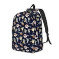 thumbnail image 1 of Vsdgher Sharks In Sunglasses Print Canvas Backpack Travel Rucksack Unisex Knapsack 15.7/17.7Inch Laptop Backpack for Work,College-Medium, 1 of 5