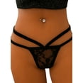 thumbnail image 1 of Keeccty Women Sexy Lingerie Triangle Bikini Hipster Sheer Low Rise Panties, 1 of 2