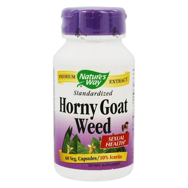 Nature's Way - Standardized Horny Goat Weed Sexual Health - 60 Vegetarian Capsules