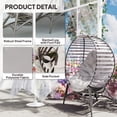 thumbnail image 4 of Outsunny Egg Chair, Patio Lounge Chair with Large Seat Cushion, 4 of 10