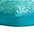 thumbnail image 2 of The HomeCentric Blue Throw Pillow Cover, Spiral Blue Sequins Antique Pillow Cover, Pack of 2, 18x18 inch (45x45 cm) Throw Pillow Cover, Square Silk Pillowcase, Geometric,, Circles Easter - Aqua Touch, 2 of 3