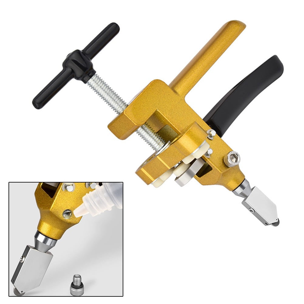 3 In 1 Glass Tile Cutter Set with Cutter Wheel Tile Opener Manual Tool for Diy