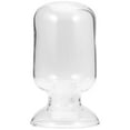 thumbnail image 3 of KALLORY Glass Cloche Shaped Matches Holder Clear 1Pack, 3 of 10