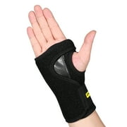 Yosoo Wrist Brace Splint Support Left Right Hand Carpal Syndrome Support Recovery BLK,Wrist Brace