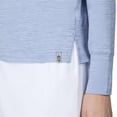 thumbnail image 6 of Free Country Women's Cloud Knit V-Neck Hoodie Blue Jean XL, 6 of 7