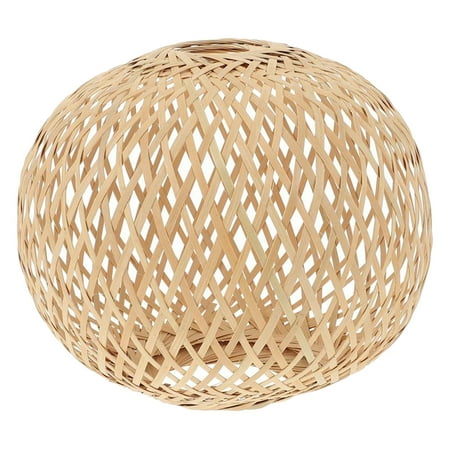 Pendant Light Shade, Bamboo Basket Chandelier Lamp Shade, Weave Cage ...