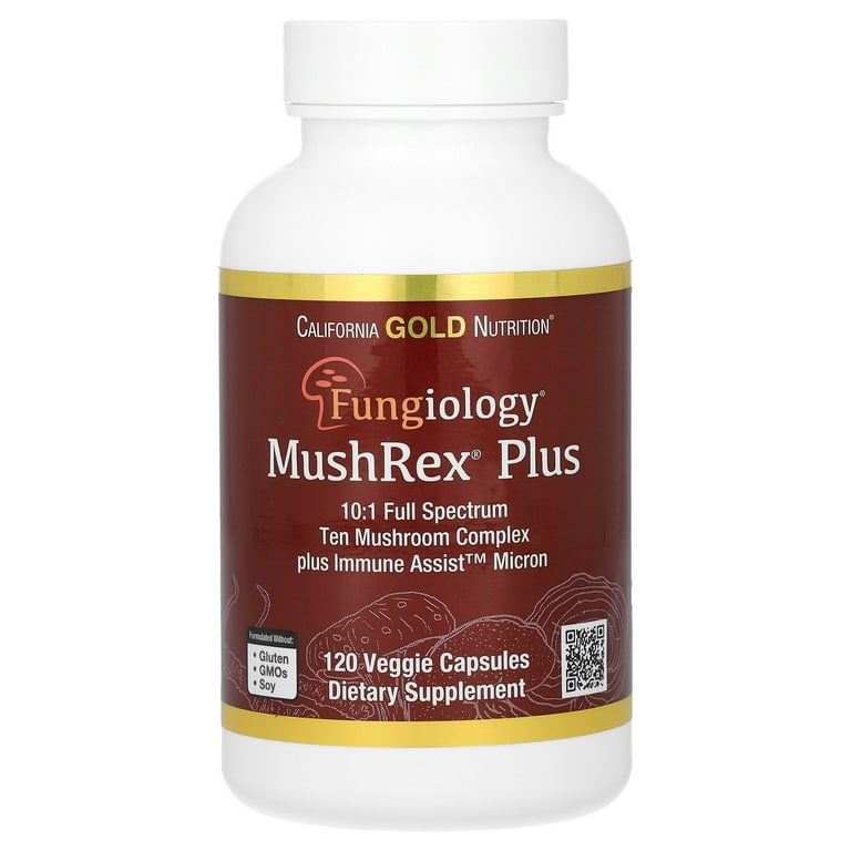 California Gold Nutrition Fungiology, MushRex Plus, Full