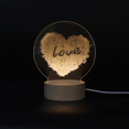thumbnail image 2 of Creative LED Night Light 3D Small Night Light Bedroom Bedside Light Decoration Atmosphere Light Eye Protection USB Desk Light-QM32, 2 of 5