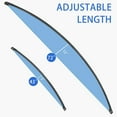 thumbnail image 4 of Curved Shower Curtain Rod, Adjustable Arched Shower Curtain Rod, Stainless Steel SUS304 Rustproof Expandable Shower Cartain Rod for Bathtub. Black Color, 4 of 8
