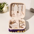 thumbnail image 6 of Valentine's Day Travel Portable Jewelry Organizer Box with Earring Holder, Bracelet Holder, and Necklace Organizer for Girls and Women, 6 of 6