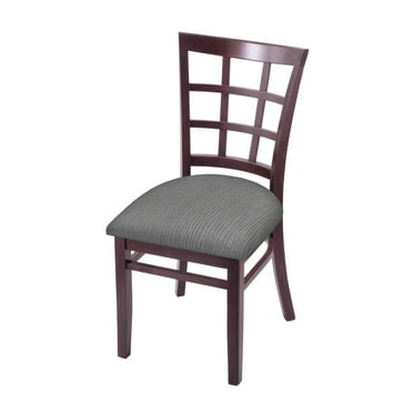 Holland Bar Stool 3130 18" Chair with Dark Cherry Finish and Graph Alpine Seat