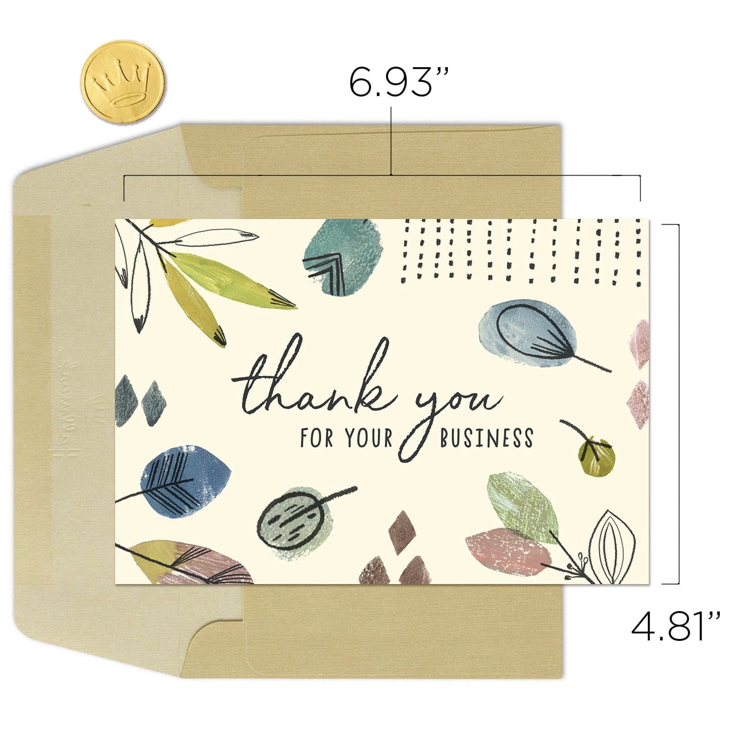 Hallmark Business Bulk Thank You Cards (Illustrated Botanicals), 25 ct.