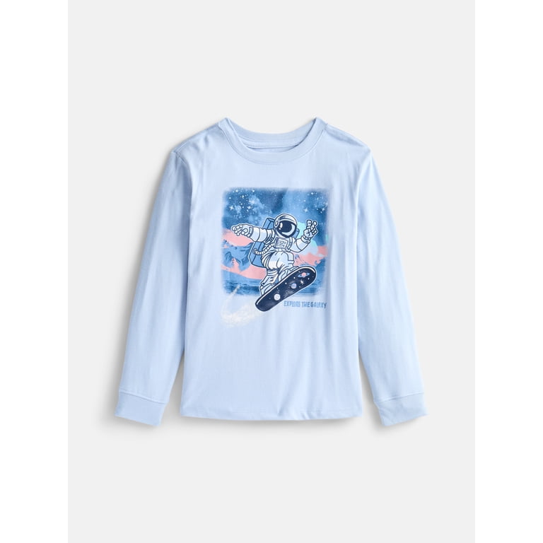 Wonder Nation Boys Solar System Graphic Long Sleeve Tee photo 1