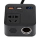 thumbnail image 3 of Transformador convertidor de potencia de voltaje inversor de coche de 150W, cargador USB QC3.0 de 12V a 220V, 3 of 8