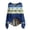 Blue #813, variant on Bovemsi Sweaters for Women Knitted Pullover Sweater Fashion Long Sleeve V Neck Blouse Winter Warm Layer Top Oversized Sweater,L