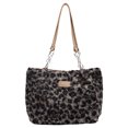 thumbnail image 1 of Bolso Mullido Del Mano Hombro para Las Mujeres Leopardo Con El Los Bolsillos, 1 of 9