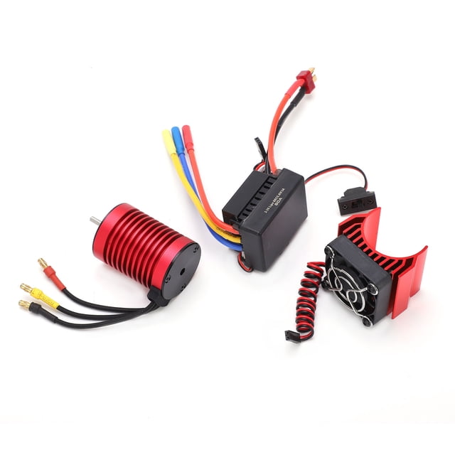 Juego De Motor Sin Escobillas RC, Torque Alto De 4 Motor Sin Escobillas Impermeables Para Un Automóvil RC 1/10