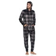 thumbnail image 2 of Ashford & Brooks Men's Adult Mink Fleece Hooded One-Piece Union Suit Pajamas, 2 of 5