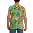 thumbnail image 4 of Haiem Men's Pineapple Print Tank Tops Summer Sleeveless Cut Off Workout T-Shirts Fitness Vest Athletic Undershirts-Medium, 4 of 8