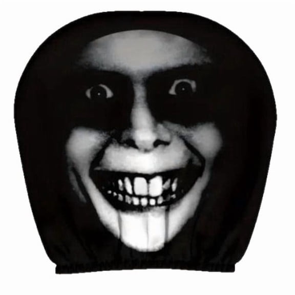 Car Seat Headrest Covers, Ghost Face Print for Auto Decor, 11 In, 2-Pack
