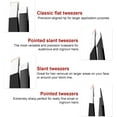thumbnail image 3 of Emlimny 5Pcs Tweezers for Women Facial Hair-Tweezers Set Removal,Professional Stainless Steel Eyebrow Tweezers for Women &Men, 3 of 6